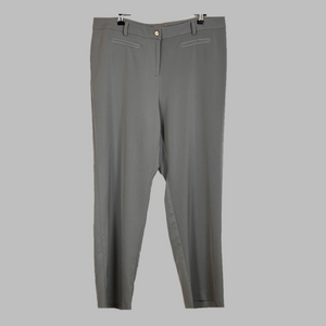 Chico's Gray Stretch Ankle Trousers Size XL 16
